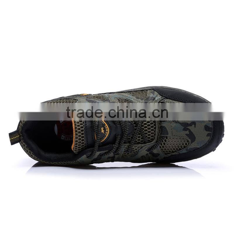 2015 spring hiking shoes popular fashion for male, men camouflage outdoor shoes sneakers climbing boots