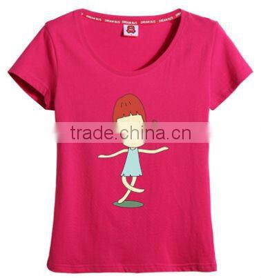 OEM china sweet baby girl t-shirt cartoon design
