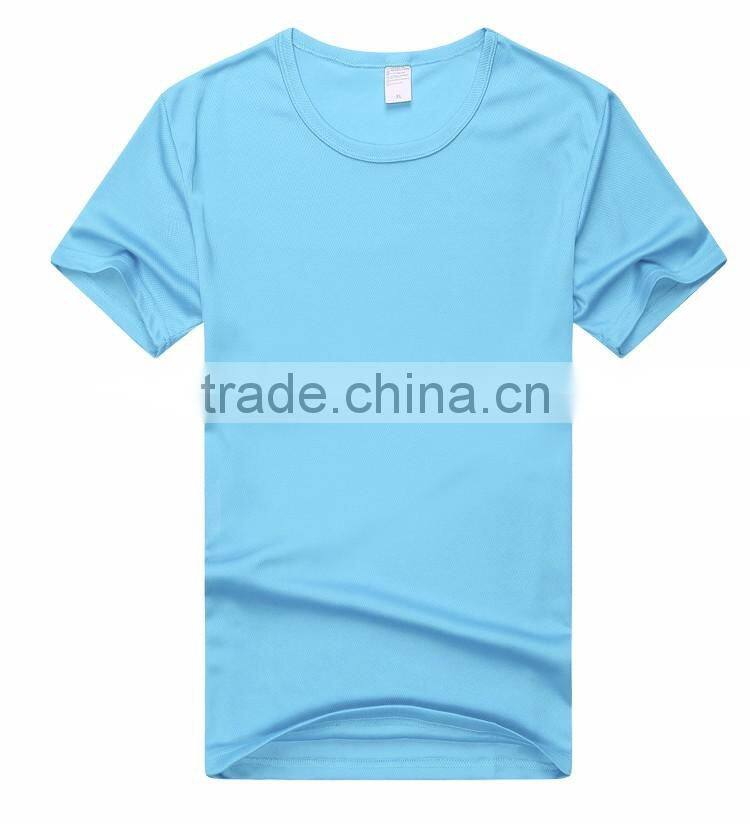 Factory price round neck cheap plain dyed cotton fitted t-shirts