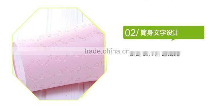 Plastic kichen waste bin office round blue and pink paper trash can