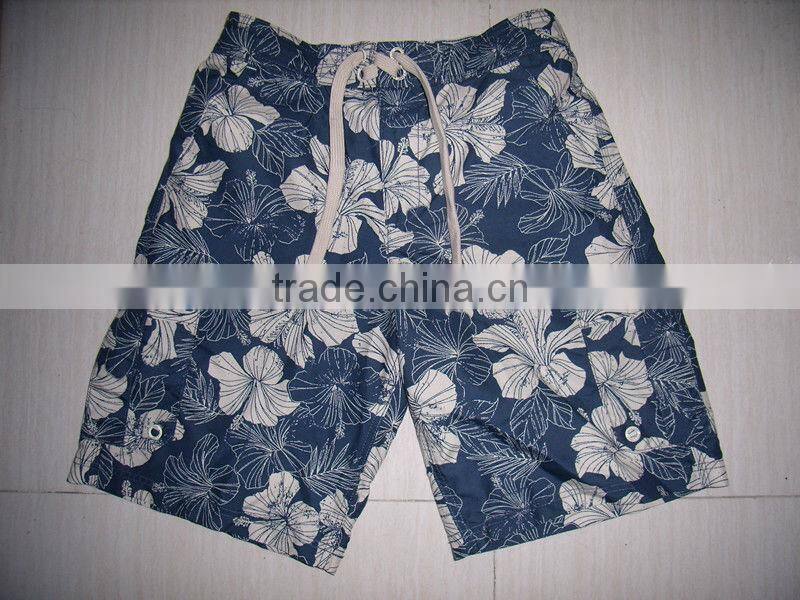 men's cargo pocket swimming shorts printed shorts