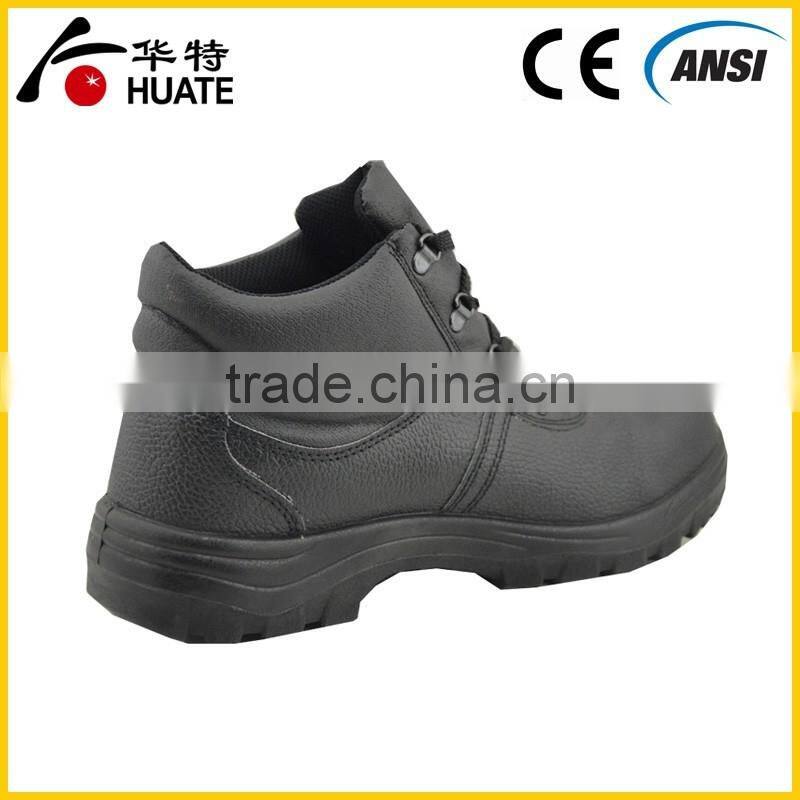 Anti-Static high cuff waterproof safety shoes with genuine leather