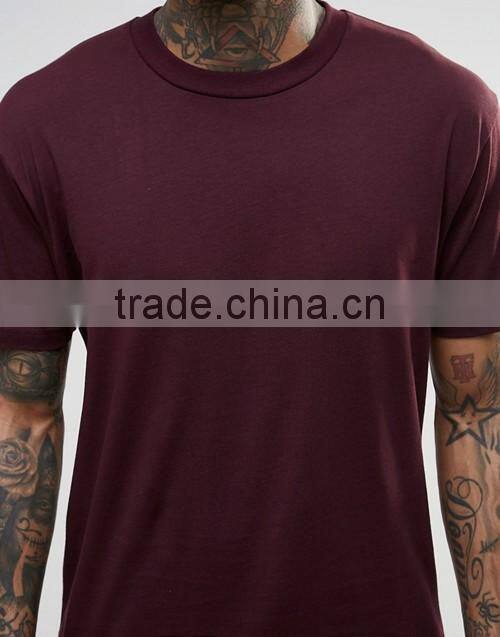 Wholesale cropped plain crewneck t-shirt OEM gym men