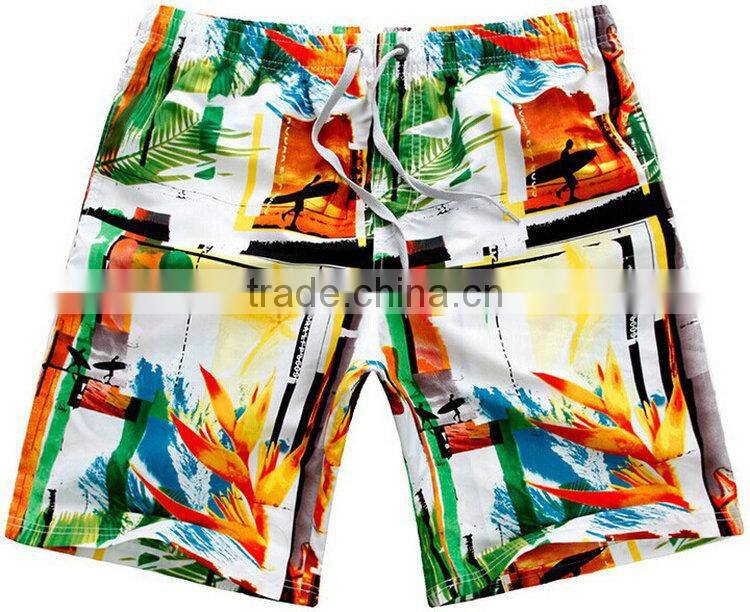100% polyester poplin men swim trunk swimwear