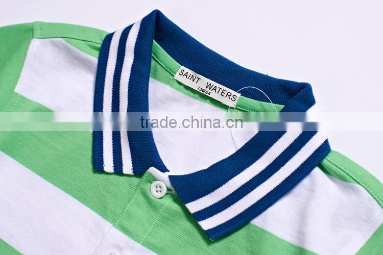 korean children clothing of polo shirt custom fashion stripe kids polo shirt wholesale children clothing usa