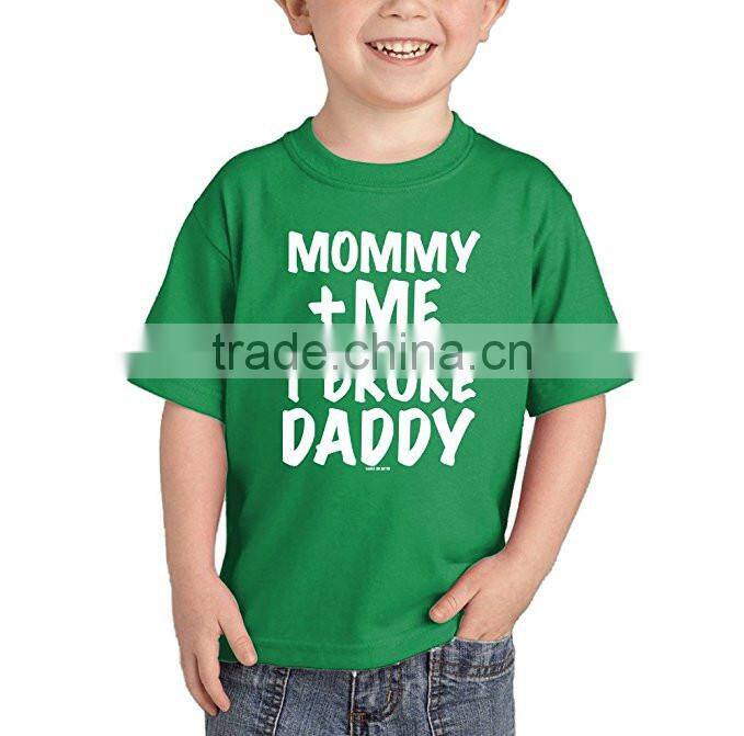 mommy and me kids t shirts custom 100% PreShrunk Cotton blank plain t shirt wholesale