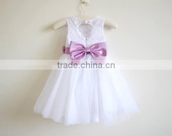 Latest Children Wedding dresses Frocks Birthday Lace and tulle Long Flower Girl Dresses