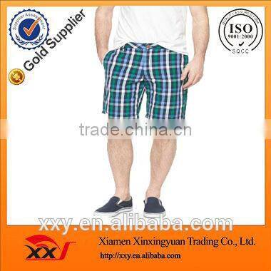 men's gingham walking korean fashion shorts hot selling summer pants