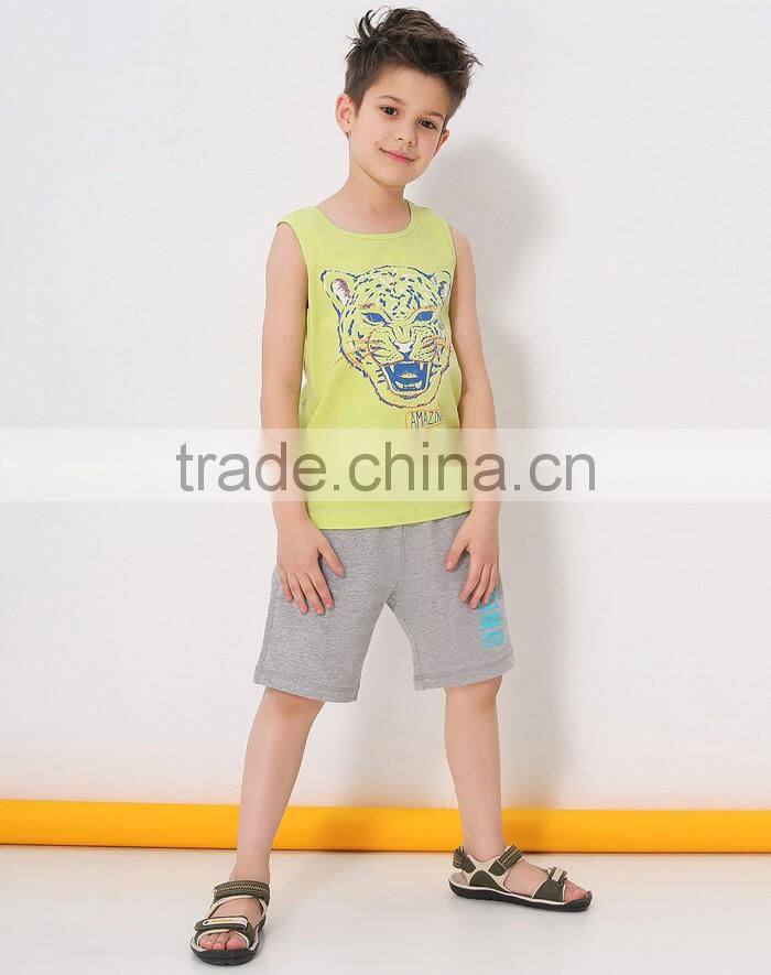 Casual amazing tiger printed boys vest