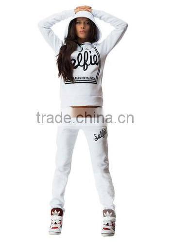 Women's Winter Warm Thicken Sweatshirts 100% Cotton 2Pcs Long Sleeve Sweat and Pants Outfits Set