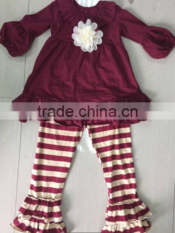 Fall halloween Boutique sets baby Girls outfit Wholesale Boutique outfit red baby girl ruffle polka dot remake outfits