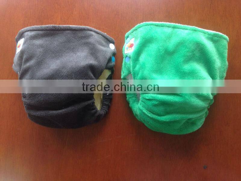 2014 Fashionable Water Proof Minky Cloth Solid Baby Diaper