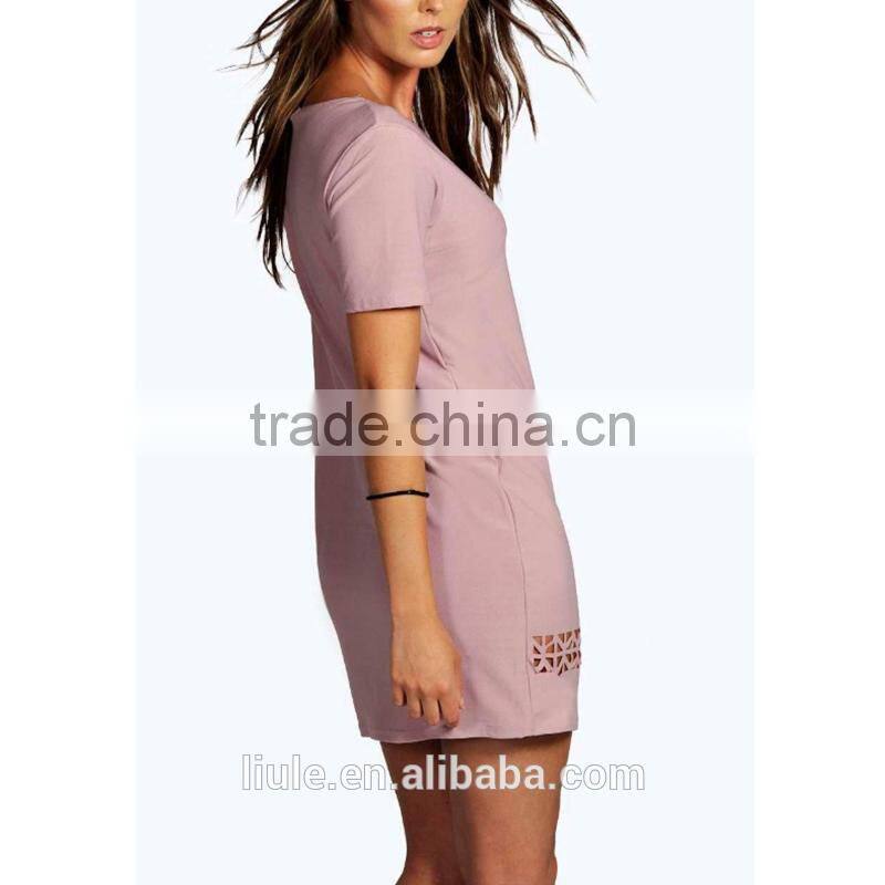 Latest Design Sexy Mature Elegant Tight Fitted Midi Casual Chiffon Dress for women