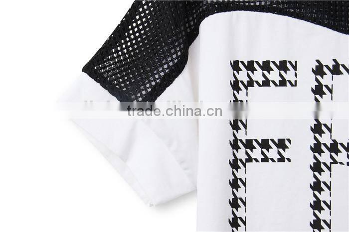 latest high fashion summer free pattern printed ladies black foreign t shirts, ladies cotton t shirts, overseas t shirts