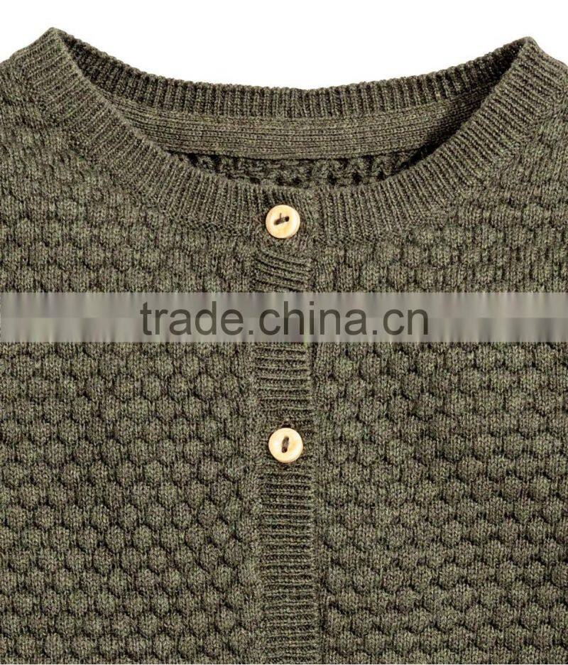 Ribbed cardigan kids cable knit heavy sweater for baby