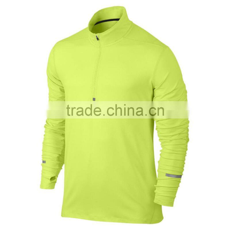 thin european style Fluorescent Yellow simple sportswear luxury hoodies with reflective tape