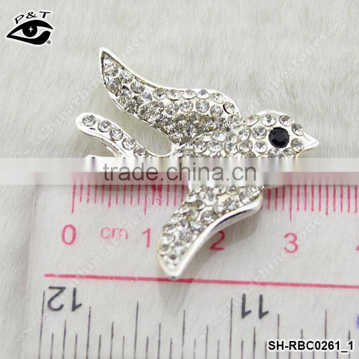 Lovely Swallow Shaped Rhinestone brooch Crystal pins wholesale brooches for wedding invitation cards