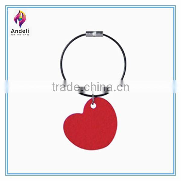 custom handmade promotional heart felt keychain