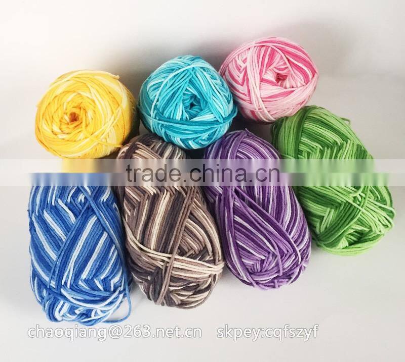dyed cotton yarn