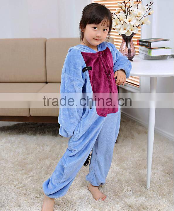 2017 new arrival fashion animal onesie print pajamas best sale 100%polyester