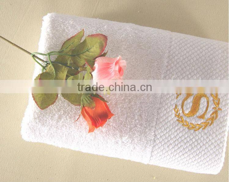 100% Cotton dobby border hotel Towels for Five-star hotel