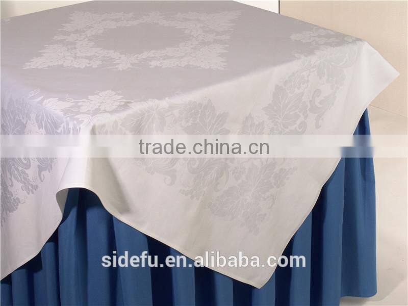 Hotel White Banquet Wedding Cotton Table Cloth
