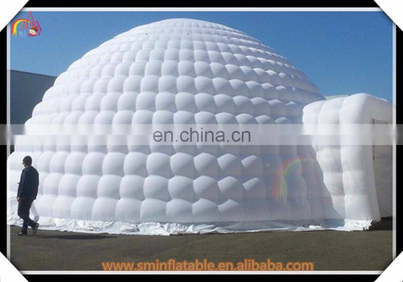 Giant inflatable tent, inflatable orange dome tent, inflatable igloo tent for sport event