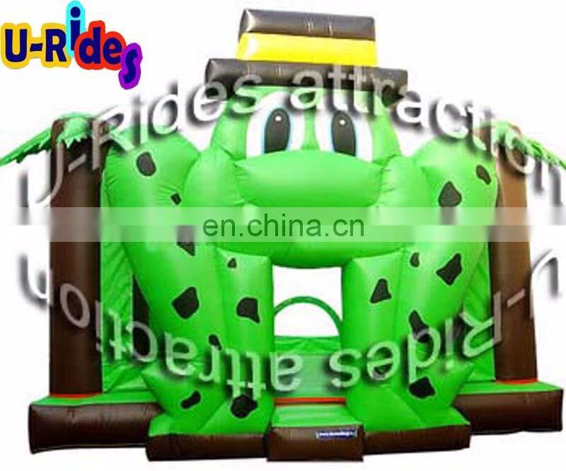 Green Frog inflatable bouncer for Amusement park