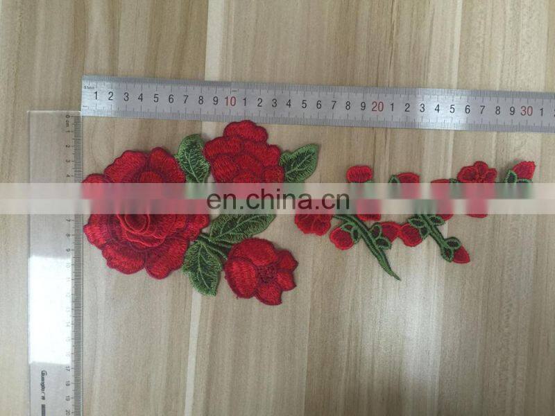 wholesale fashion 3D flower embroidery patch for clothes