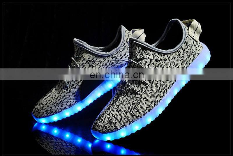 Simulation led shoes, led light up dance shoes, led light running shoes