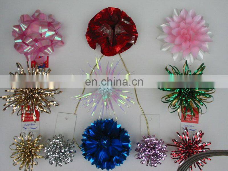 Gold ribbon bow for decoration gift packing