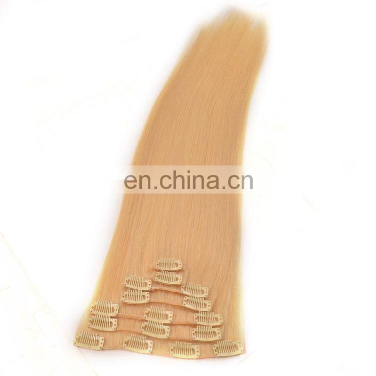 blonde color hair extensions clip in
