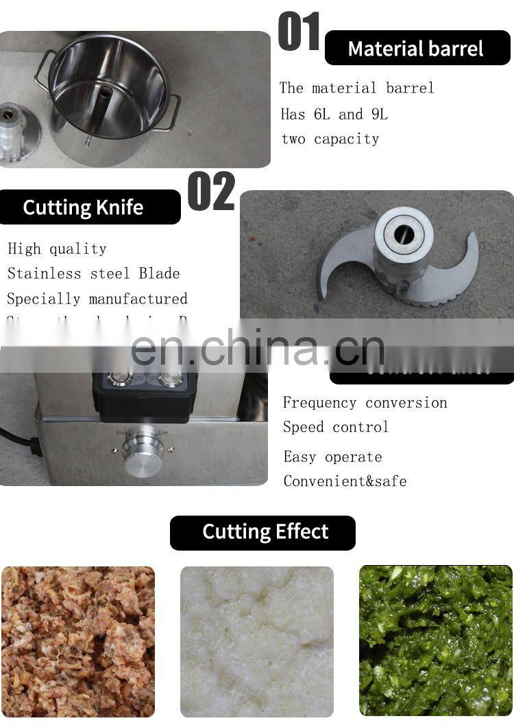 Small type food chopper machine meat chopping machine potato ginger vegetable chopper machine