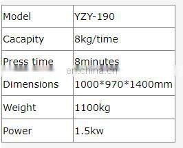 Hydraulic Oil Press YZY-190 Model Kinds of Oil Seeds Pressing Machine