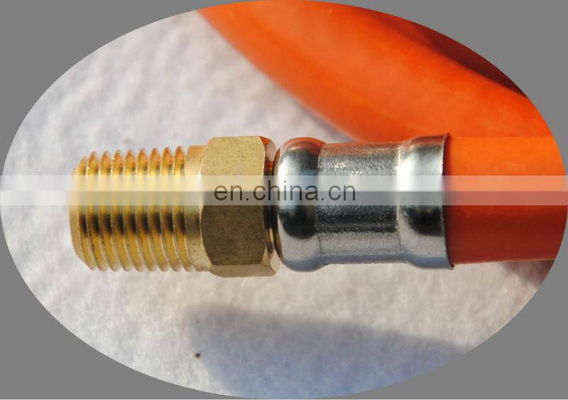 PVC Plastic LPG Gas HOSE Used in Cooker, Gas Oven, BBQ Grill with Copper FITTINGS