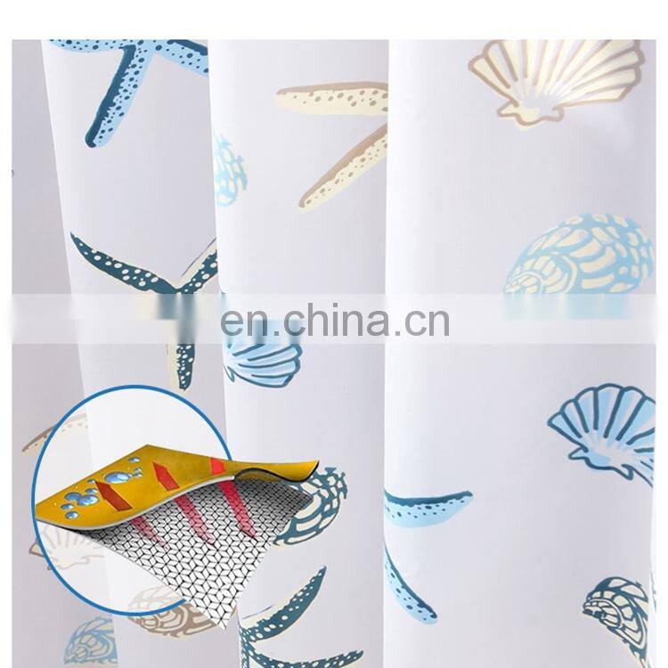 Hotel Modern Long Nice Printed Shower Curtain Custom