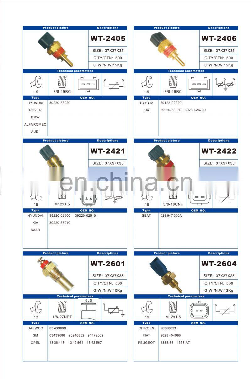 Water temp senor  for HYUNDAI ATOS OEM 39220-02500 39220-02510 39220-38010