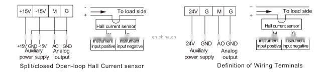 AHKC-LT close open loop ac dc hall current sensor 0~(100~800)A input for solar power supply management system