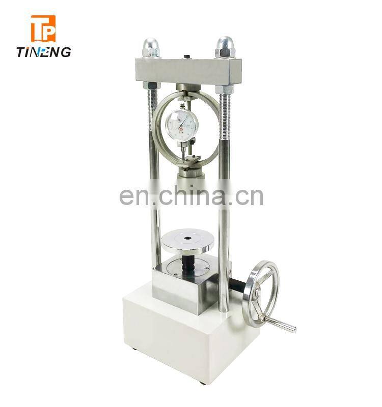 Soil Strain controlled unconfined compression test Apparatus