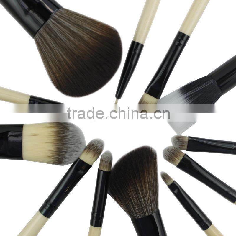New arrival beige 12pcs make up brush set