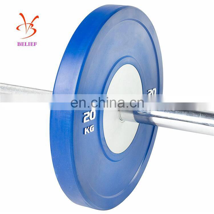 Olympics Barbell Weight Plates Rubber Gym Equipment