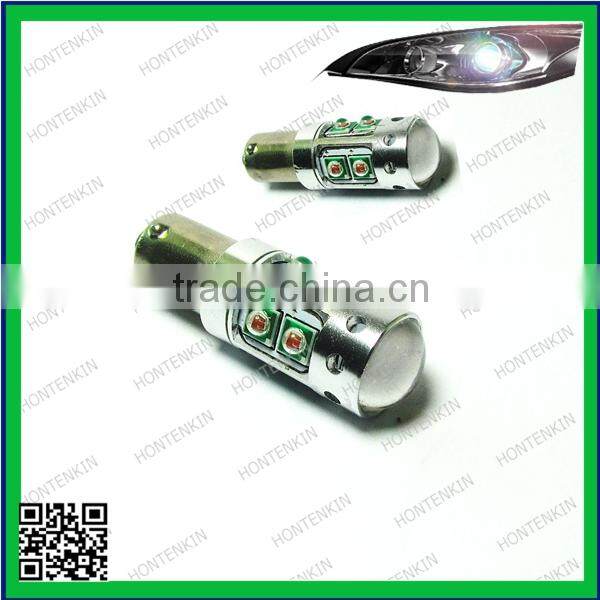 Car Auto 50W High Power LED Lights Bulb Amber BAY9S 50W