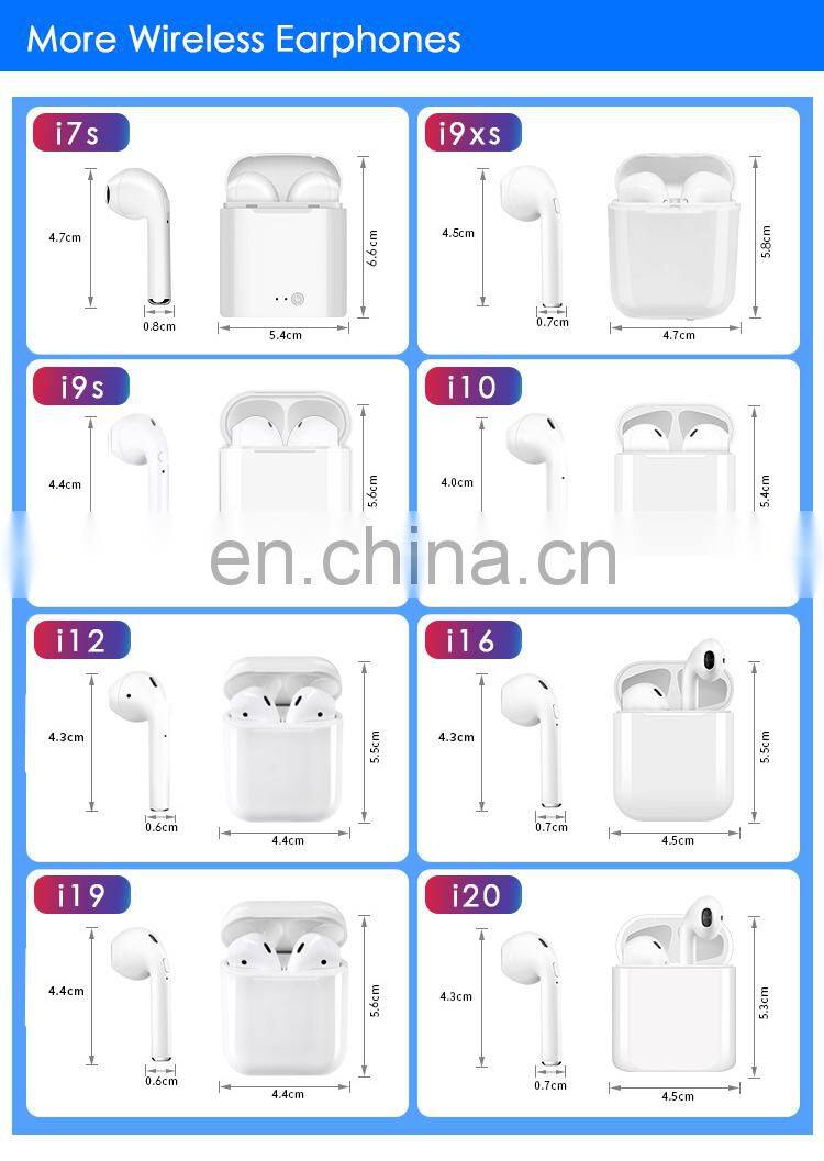 Hot selling i11tws bt5.0 TWS stereo earbuds i11 tws i11 with charging case touch control earbuds with charging box