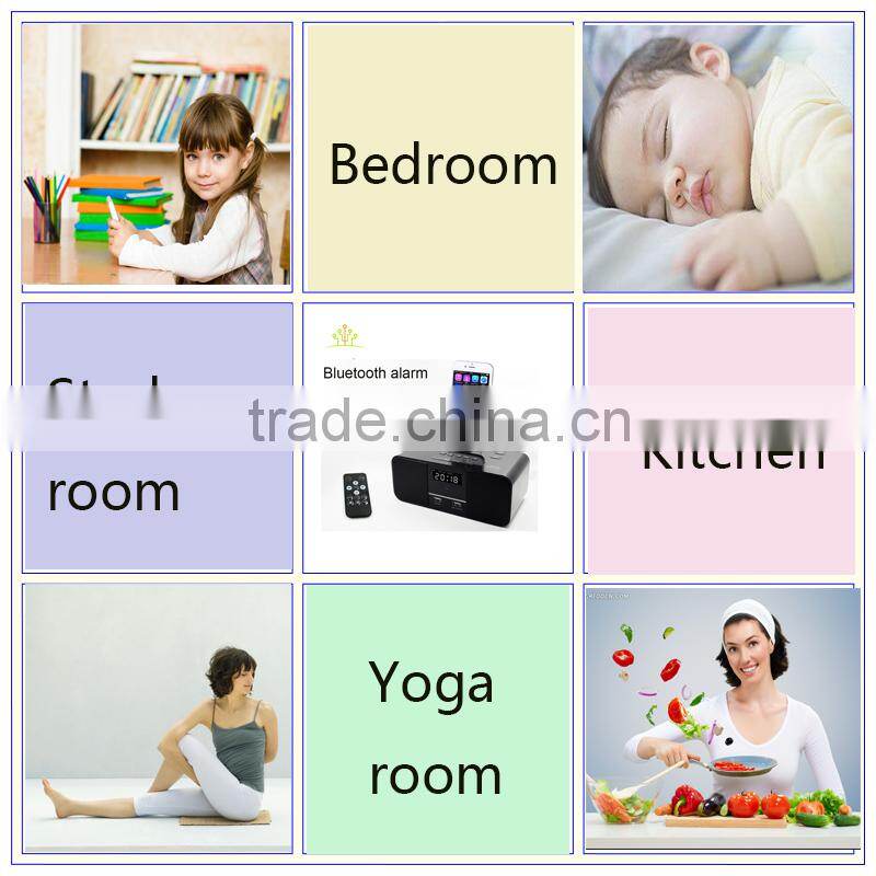 speaker /bluetooth speaker box with fm,led alarm clock