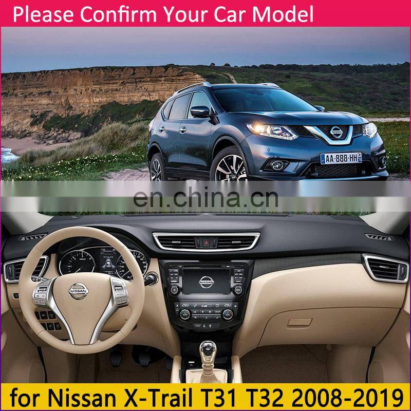 for Nissan X-Trail T31 T32 2008~2019 Anti-Slip Mat Dashboard Cover Pad Sunshade Dashmat Car Protect Dash Carpet Accessories rug