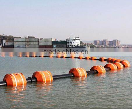 plastic dredge pipe/slurry pipe with floater and flange