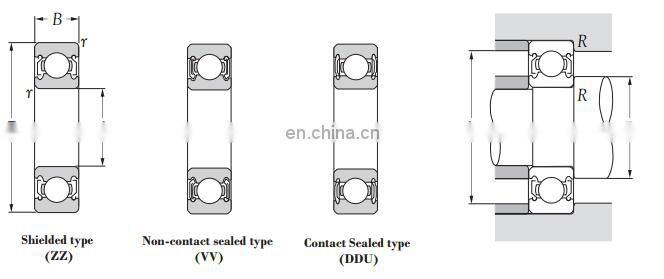 6300 ZZ Deep groove ball bearings 6300 DDU