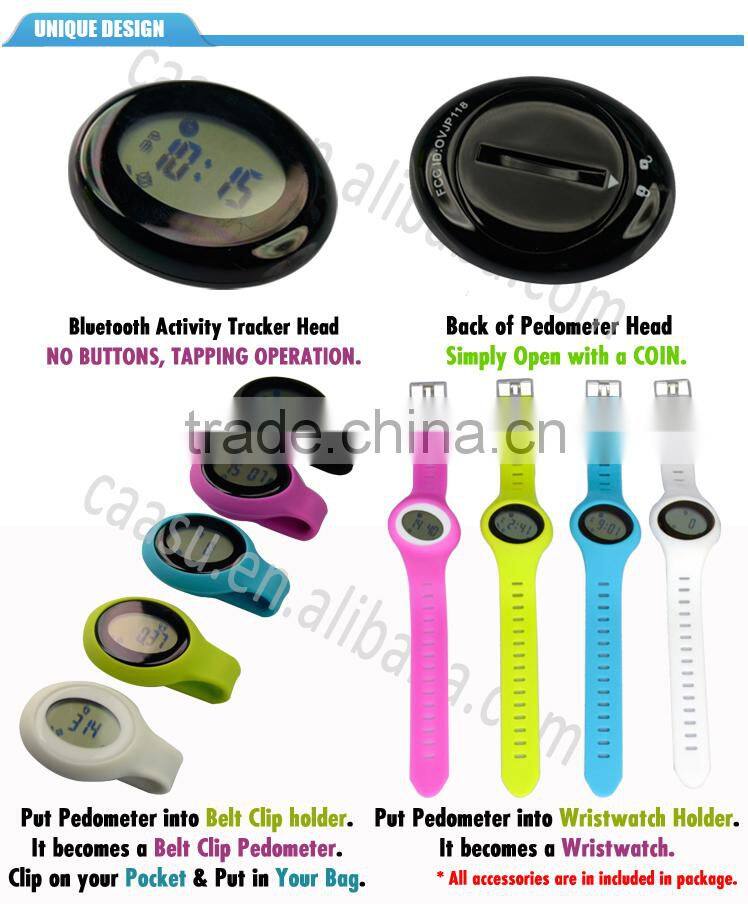 Unique Design 15 Day Memorys Pedometer Bluetooth