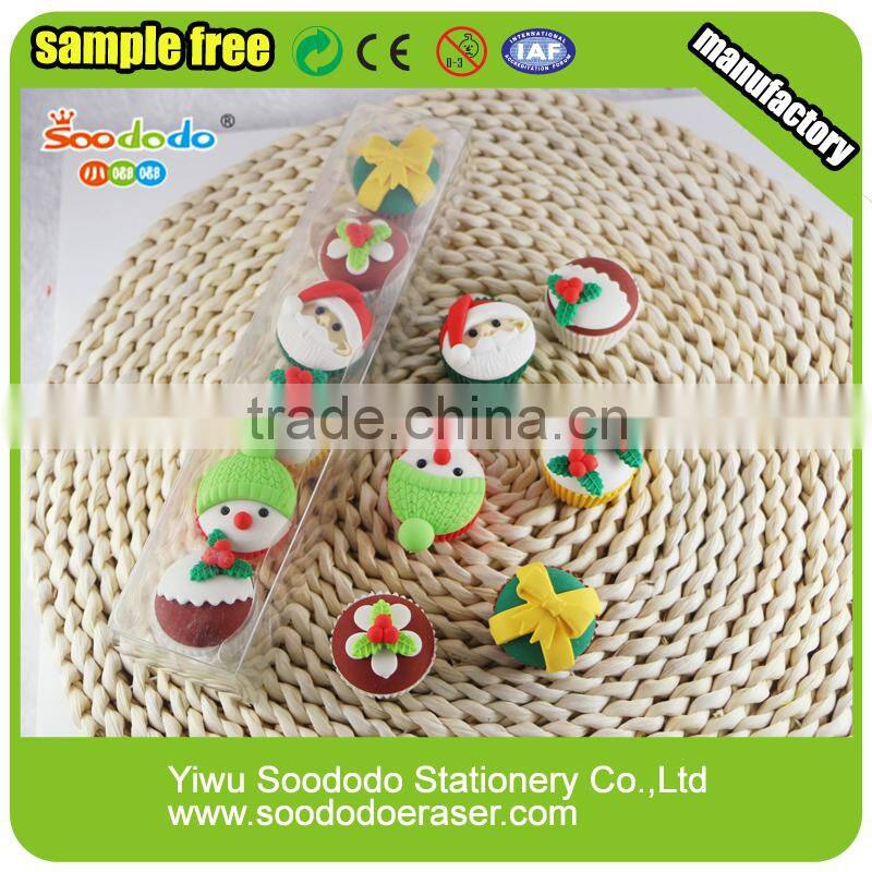 marketing and promotional material festival Christmas cake eraser