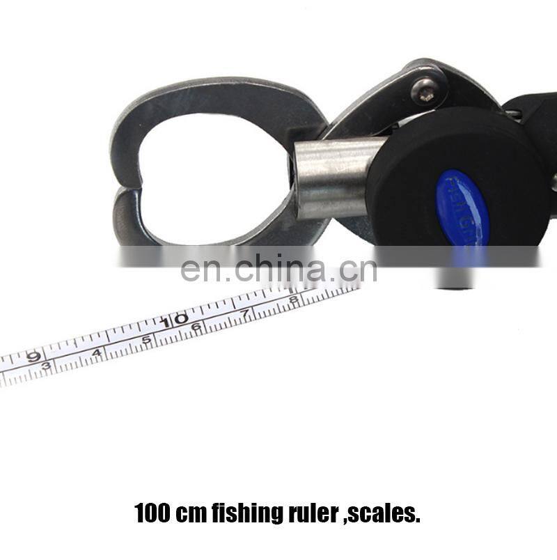 Saltwater Resistant Fishing Gear Cutters Split Ring Pliers Hook Remover Fish Holder Fish Lip Gripper with Ruler and  Scales